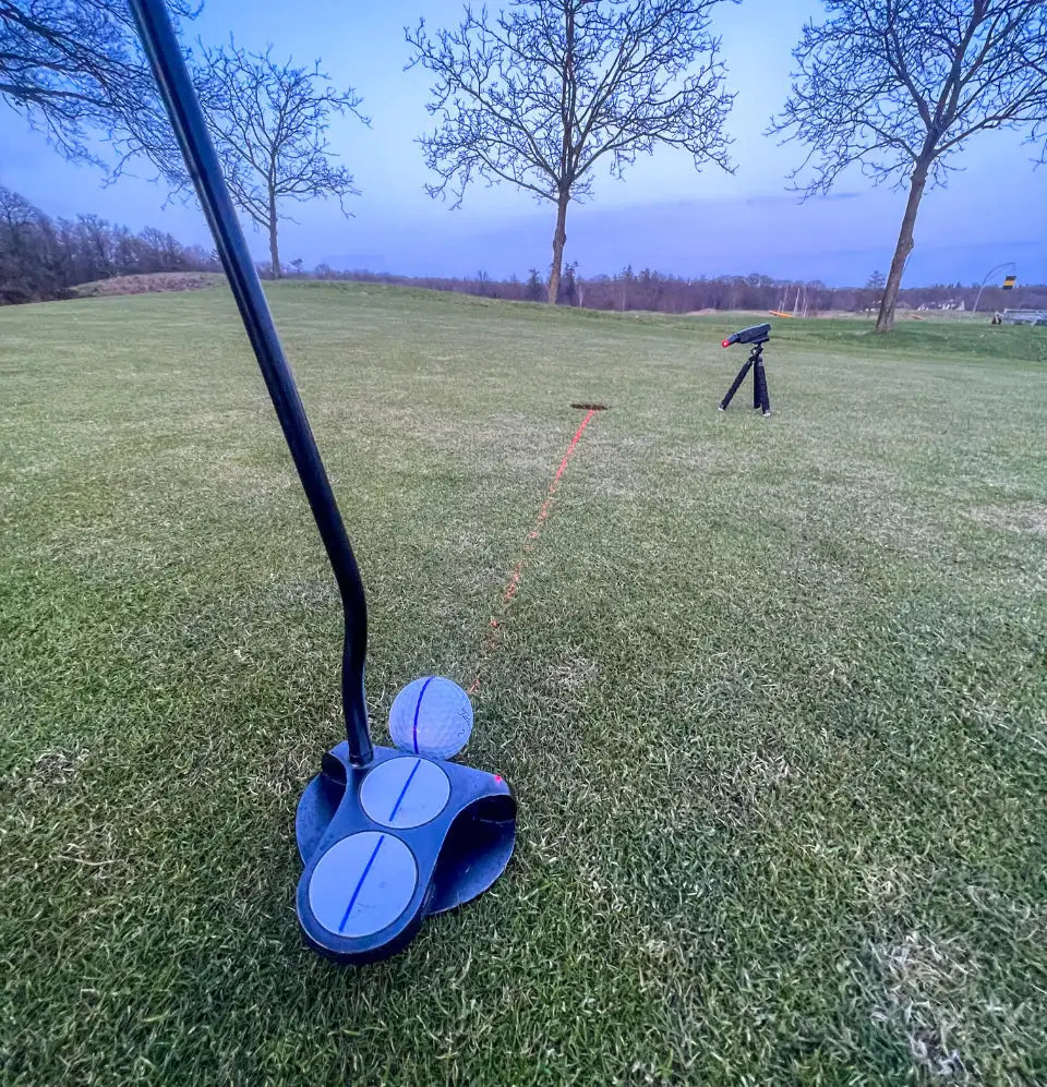 Golf Putting Laser With Tripod WEM Support (www.WEM.support)