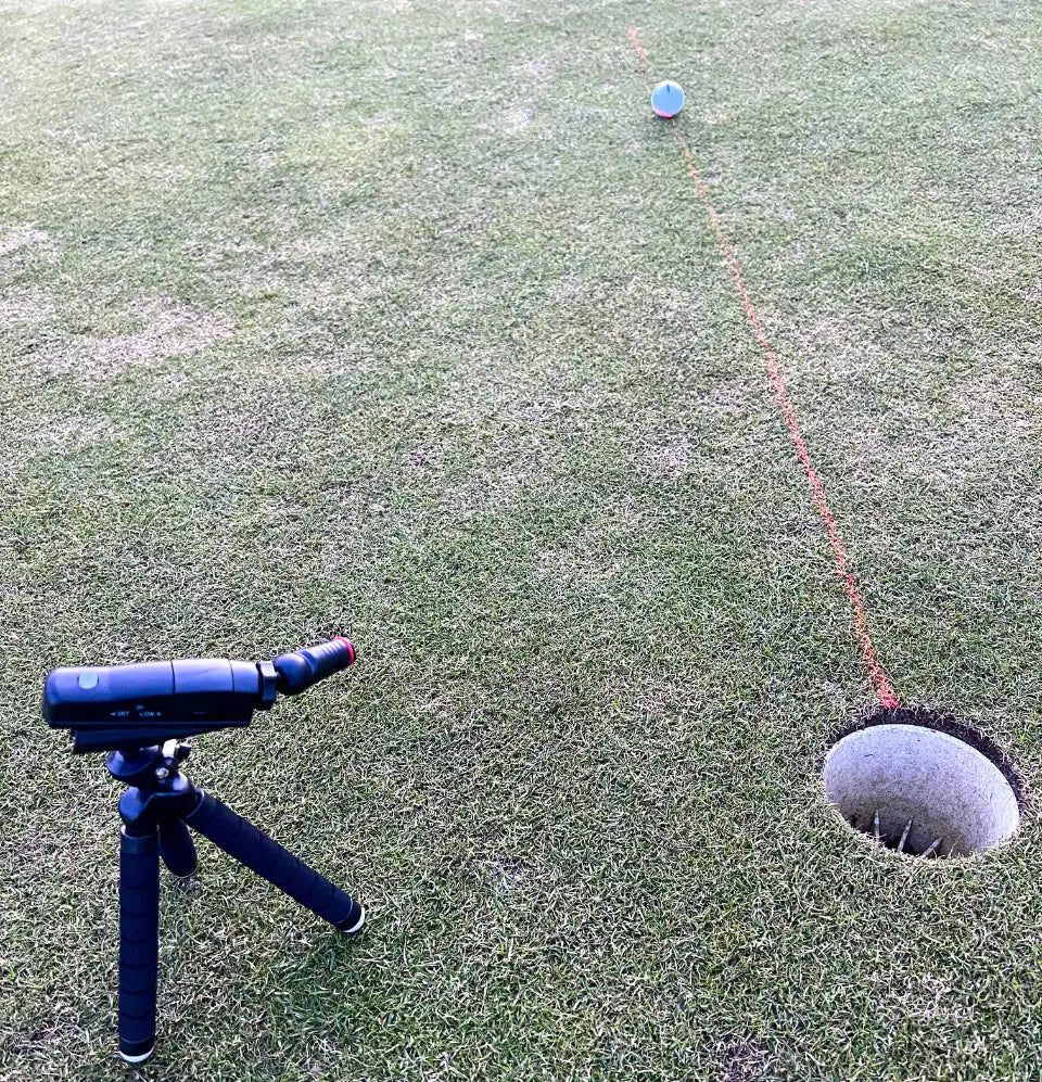 Golf Putting Laser With Tripod WEM Support (www.WEM.support)