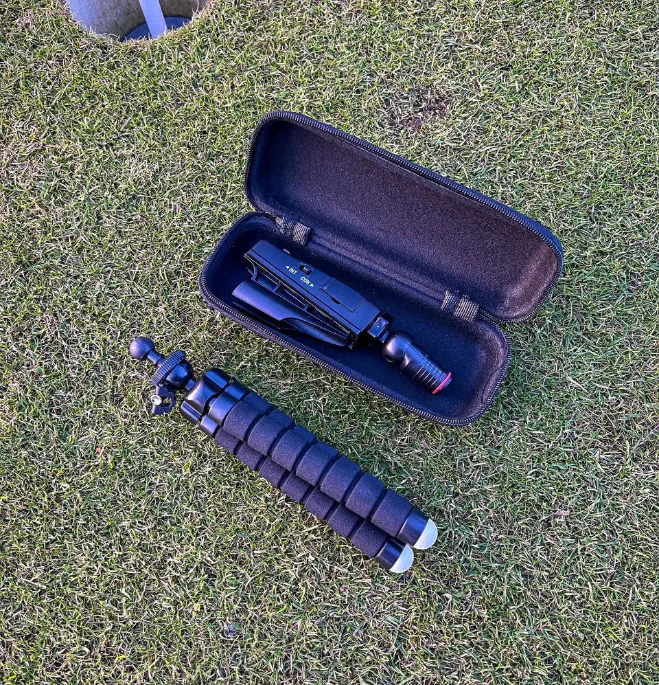 Golf Putting Laser With Tripod WEM Support (www.WEM.support)