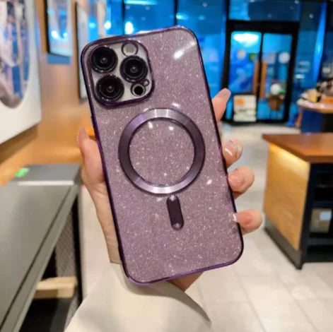 Magnetic Transparent Soft Case – Electroplated Protective Cover WEM Support (www.WEM.support)