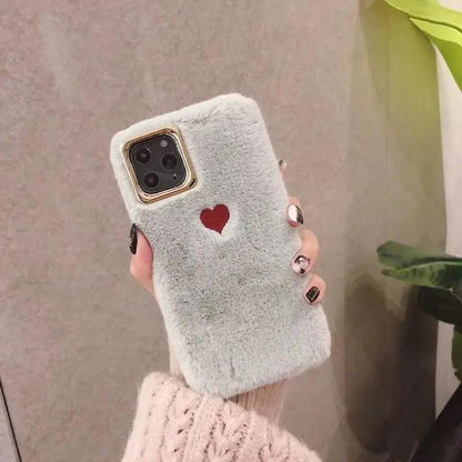 Cute Fluffy Heart Phone Case WEM Support (www.WEM.support)