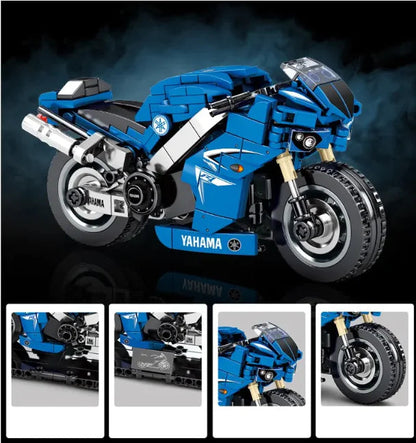 Kids' Motorcycle Building Block Model Kit WEM Support (www.WEM.support)