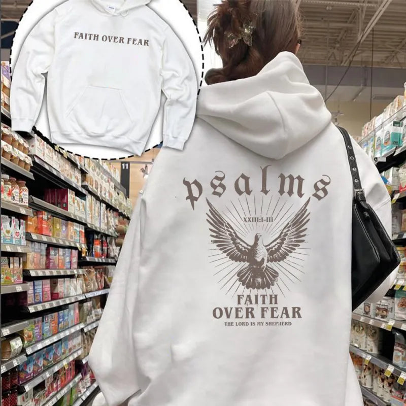 Hoodie Bible Scripture Pattern Girly Style Sweatshirt WEM Support (www.WEM.support)
