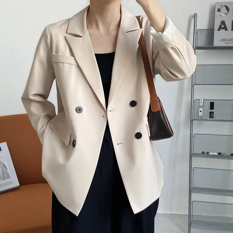 New British Style Suit Jacket Female Spring British Style Small Casual Suit Design Niche Top WEM Support (www.WEM.support)
