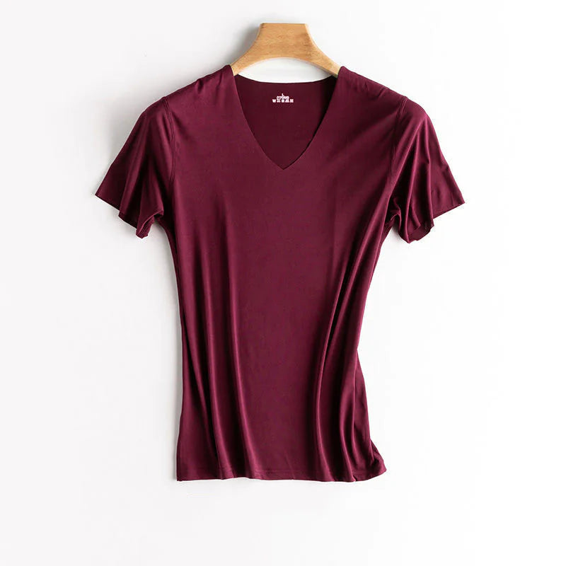 Ice Silk V-Neck T-Shirt WEM Support (www.WEM.support)