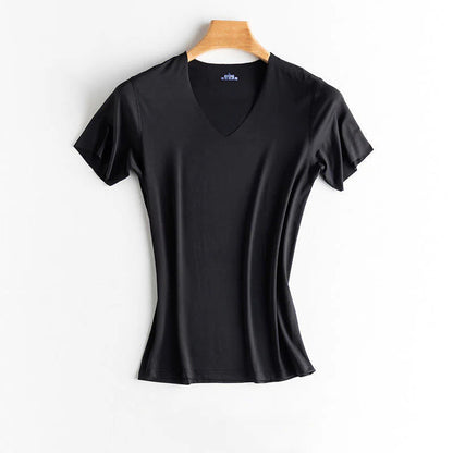 Ice Silk V-Neck T-Shirt WEM Support (www.WEM.support)