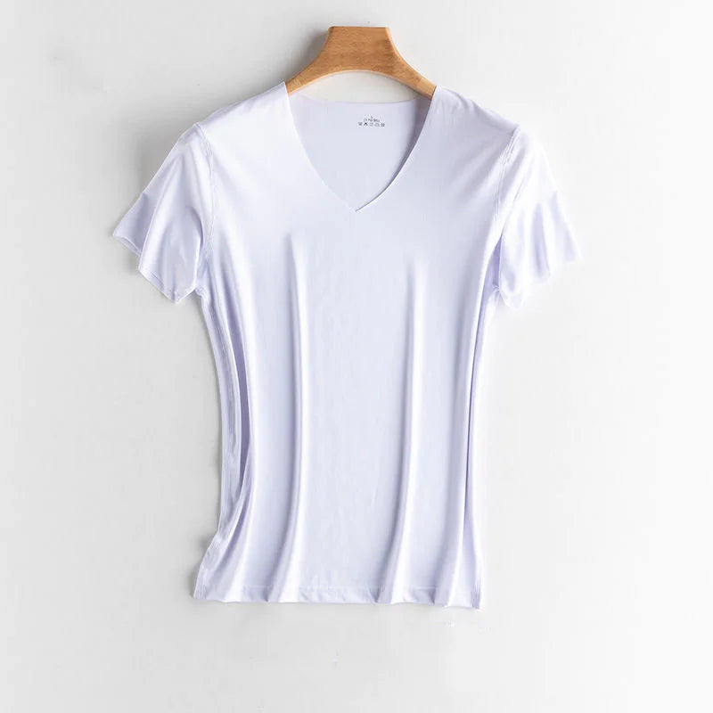 Ice Silk V-Neck T-Shirt WEM Support (www.WEM.support)