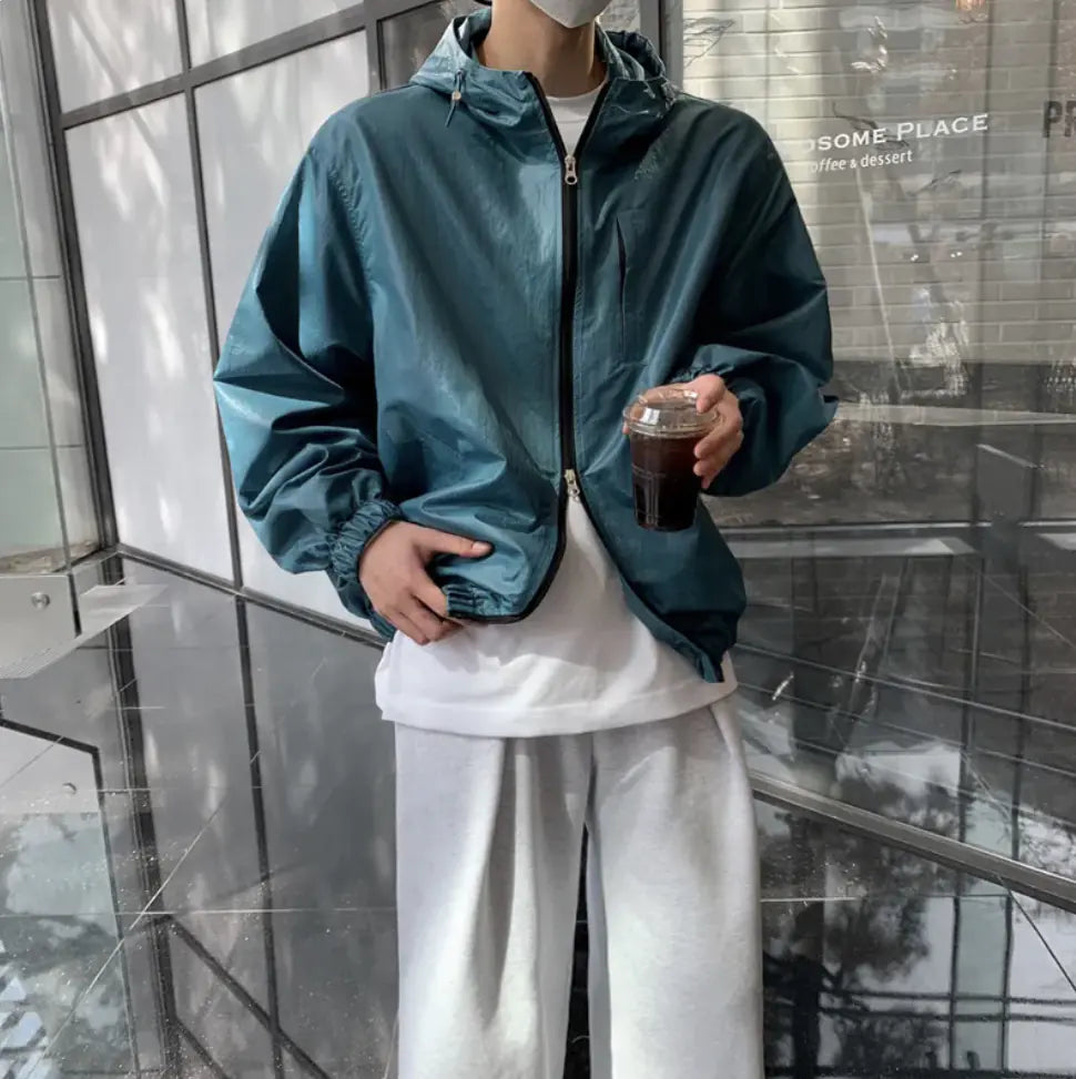 Sports Jacket Loose Hooded Fashion Men's Long Sleeve WEM Support (www.WEM.support)