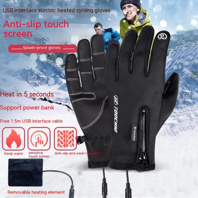 USB Heating Men's Gloves WEM Support (www.WEM.support)