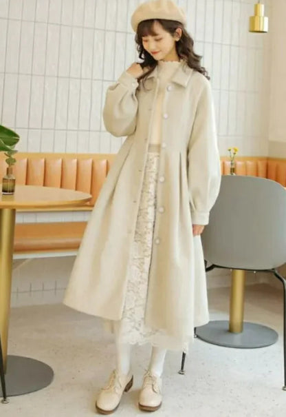 Women's Woolen Skirt Coat WEM Support (www.WEM.support)