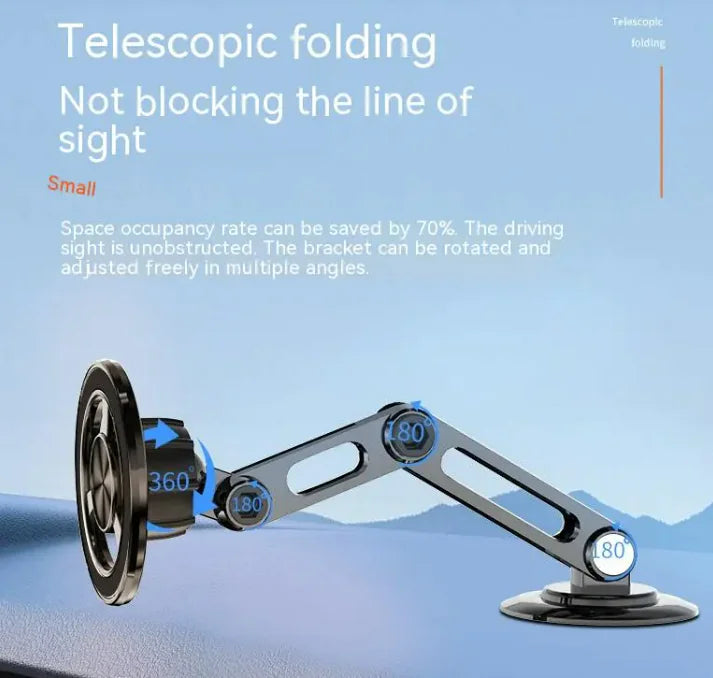 Magnetic Phone Holder All-metal Car WEM Support (www.WEM.support)