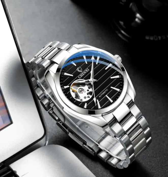 Men's Automatic Hollow Mechanical Watch WEM Support (www.WEM.support)