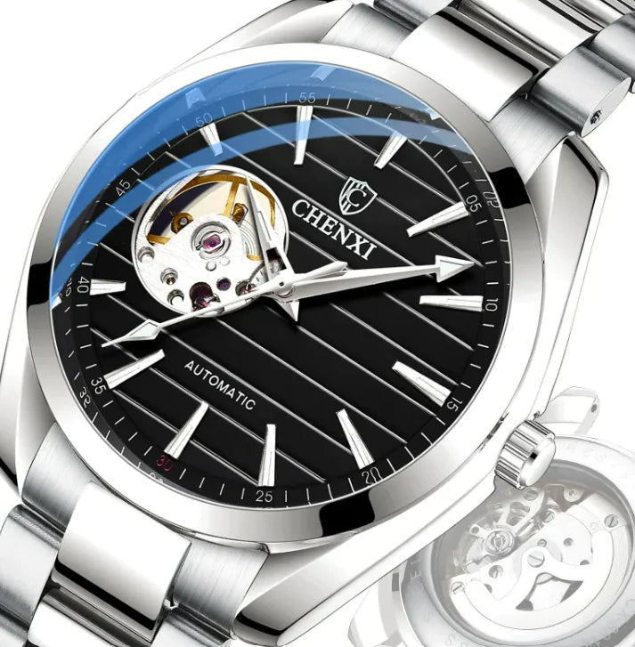 Men's Automatic Hollow Mechanical Watch WEM Support (www.WEM.support)