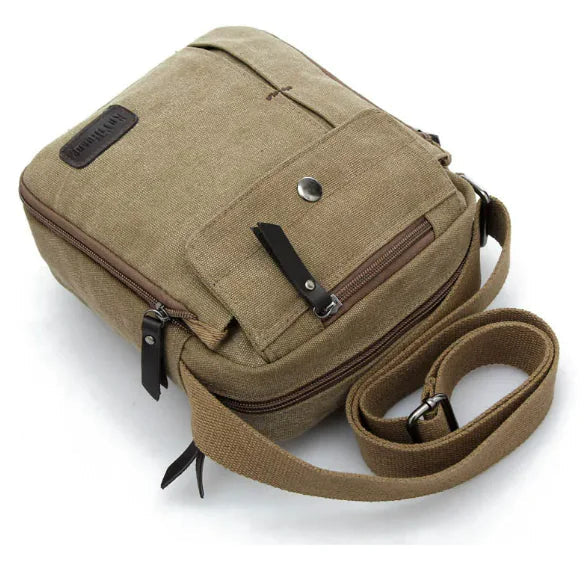 Men's Canvas Shoulder Messenger Bag WEM Support (www.WEM.support)