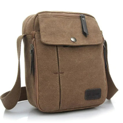 Men's Canvas Shoulder Messenger Bag WEM Support (www.WEM.support)
