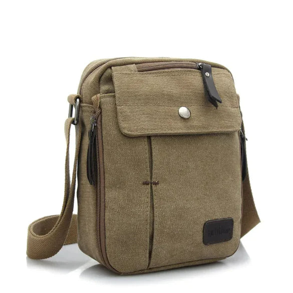 Men's Canvas Shoulder Messenger Bag WEM Support (www.WEM.support)