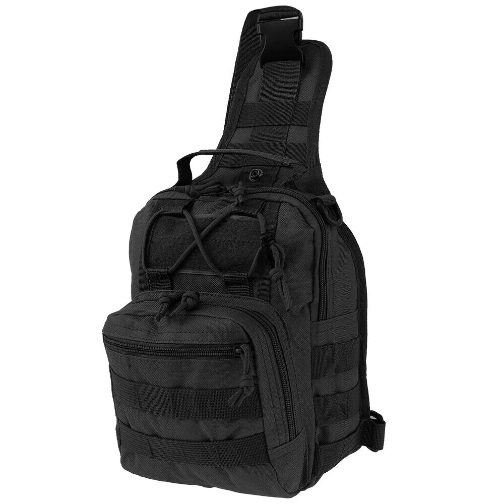 Mens Backpack Tactical Sling Shoulder Bag Molle Travel Chest Pack Outdoor Hiking WEM Support (www.WEM.support)