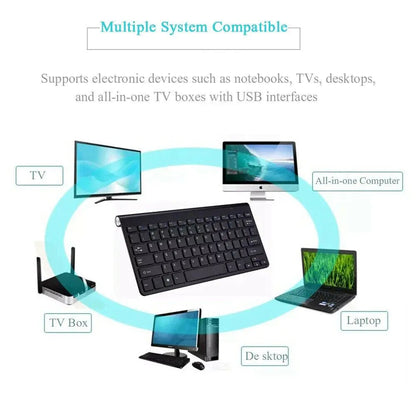 Mini Wireless Keyboard And Mouse Set Waterproof 2.4G For Mac Apple PC Computer WEM Support (www.WEM.support)