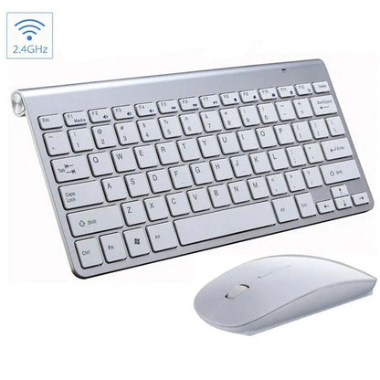Mini Wireless Keyboard And Mouse Set Waterproof 2.4G For Mac Apple PC Computer WEM Support (www.WEM.support)