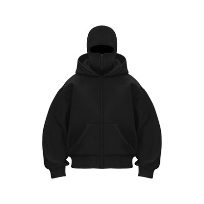 Double Hood Fleece-Lined Sweater WEM Support (www.WEM.support)