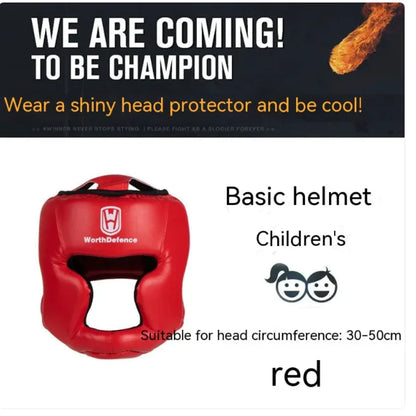 Boxing Headgear Children's Face Care Training Protective Gear WEM Support (www.WEM.support)