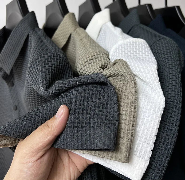 Men's Ice Silk Mesh Polo Shirt WEM Support (www.WEM.support)