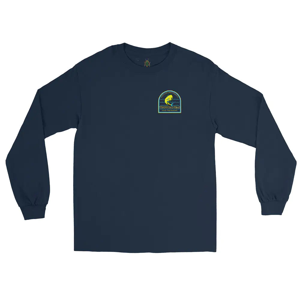 Men's Sustainable Fishing Mahi Mahi Long Sleeve Shirt WEM Support (www.WEM.support)