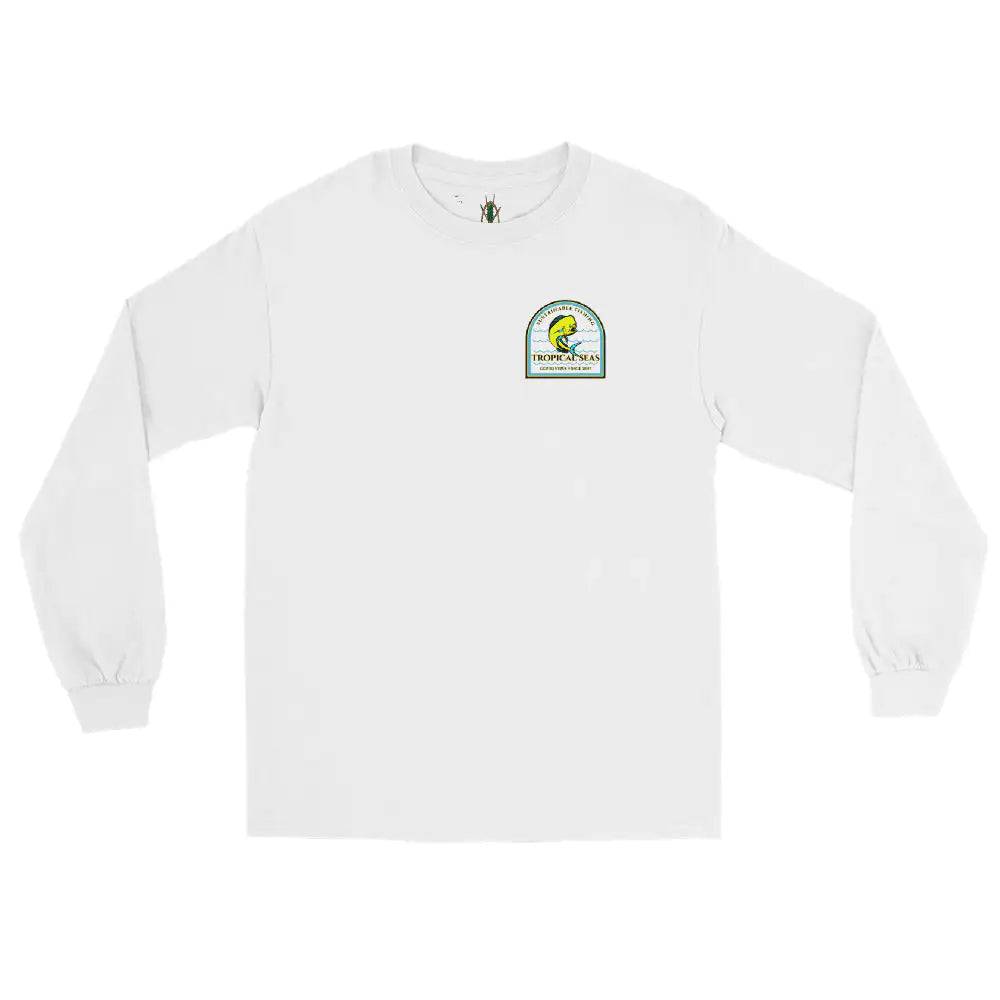 Men's Sustainable Fishing Mahi Mahi Long Sleeve Shirt WEM Support (www.WEM.support)