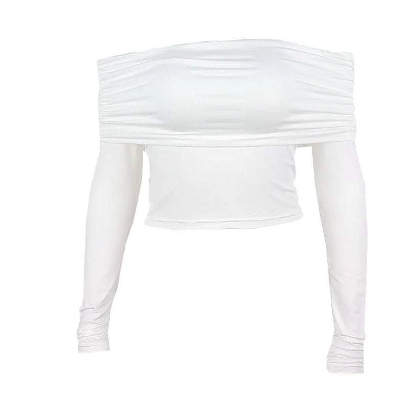 Off-shoulder Slim Fit Top WEM Support (www.WEM.support)
