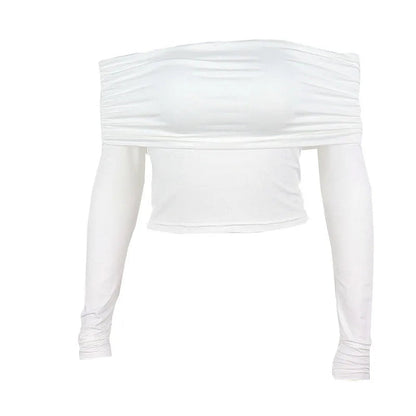 Off-shoulder Slim Fit Top WEM Support (www.WEM.support)