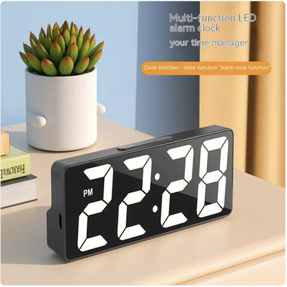 Large Screen Digital Alarm Clock with Luminous Display WEM Support (www.WEM.support)