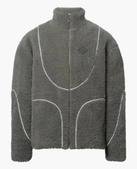Lamb Wool Hooded Zipper Coat WEM Support (www.WEM.support)