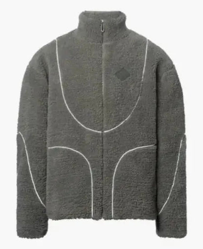 Lamb Wool Hooded Zipper Coat WEM Support (www.WEM.support)