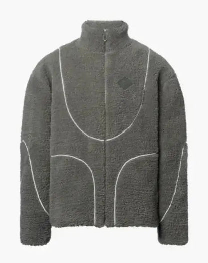 Lamb Wool Hooded Zipper Coat WEM Support (www.WEM.support)
