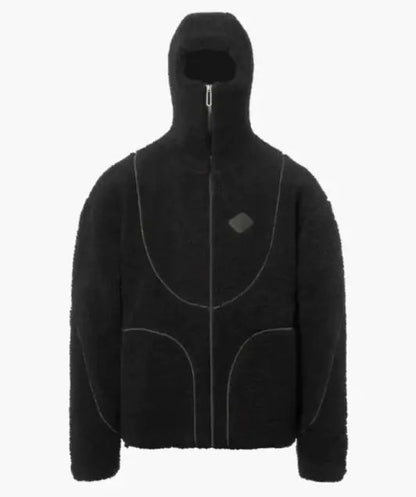 Lamb Wool Hooded Zipper Coat WEM Support (www.WEM.support)