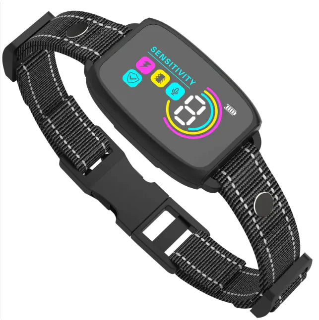 Smart Rechargeable Anti-Bark Dog Collar with HD Display & Waterproof Design WEM Support (www.WEM.support)