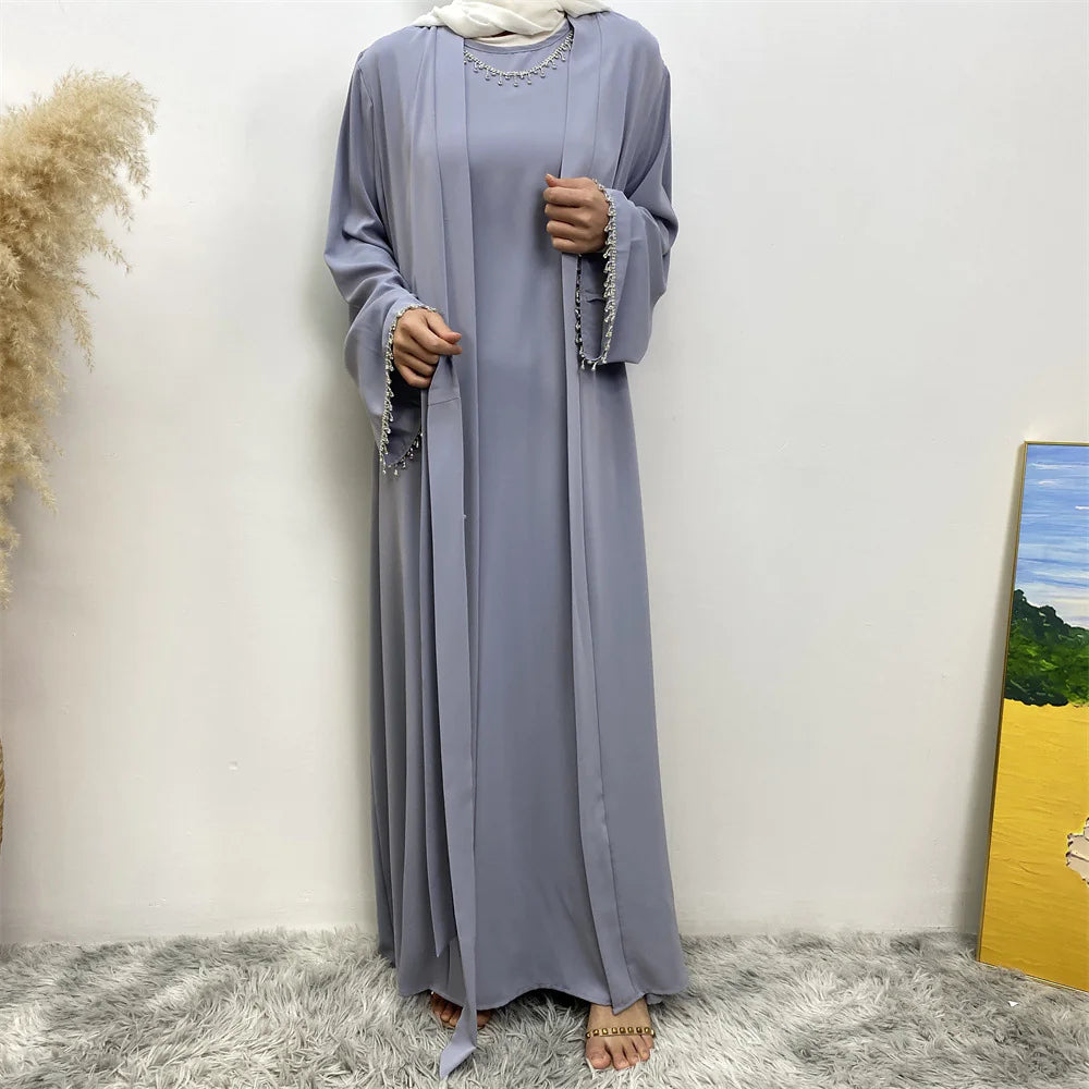 Women's Sleeveless Dress Cardigan Set WEM Support (www.WEM.support)