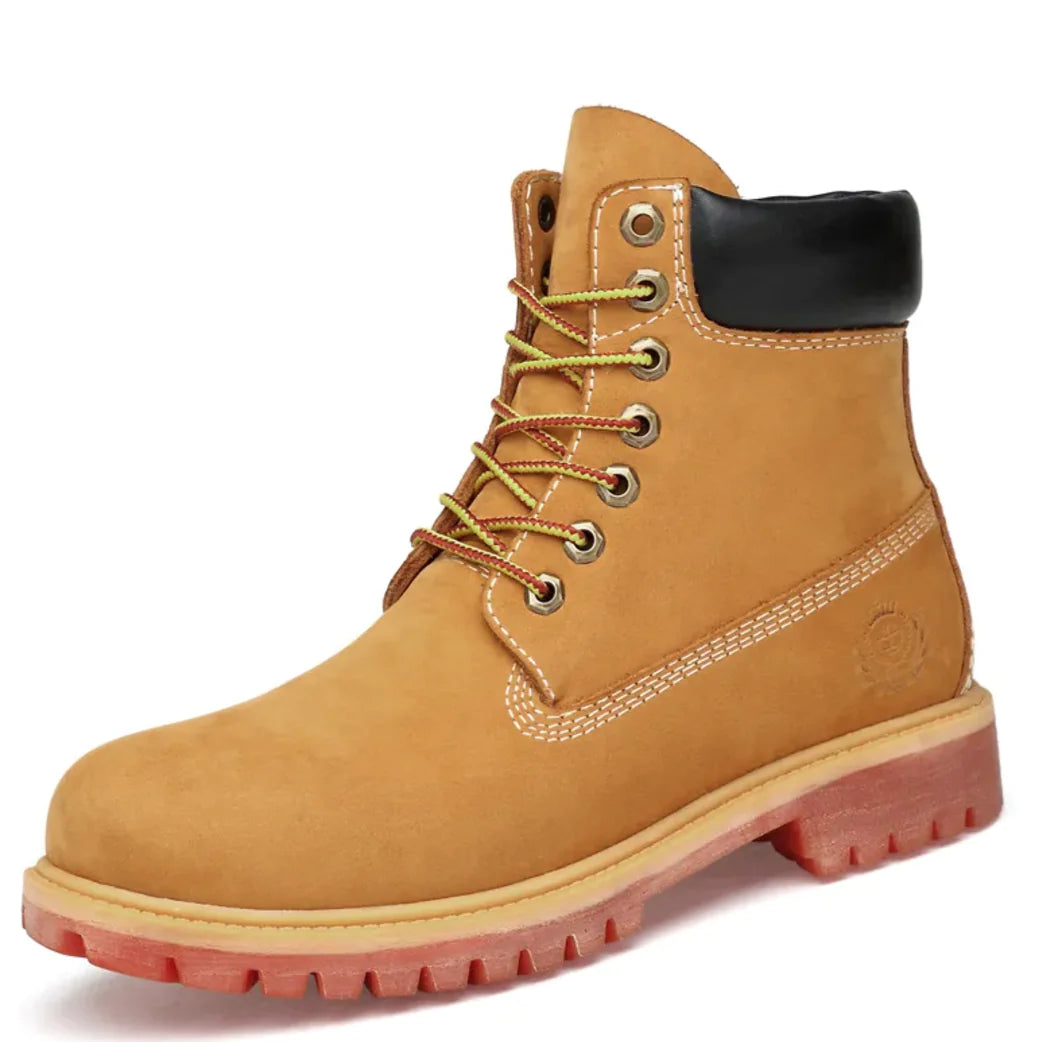 Men's Matte Leather Boots WEM Support (www.WEM.support)