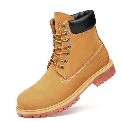 Men's Matte Leather Boots WEM Support (www.WEM.support)