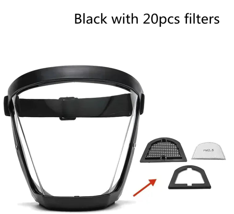 Transparent Face Shield WEM Support (www.WEM.support)