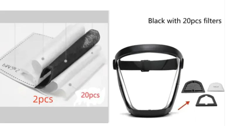 Transparent Face Shield WEM Support (www.WEM.support)