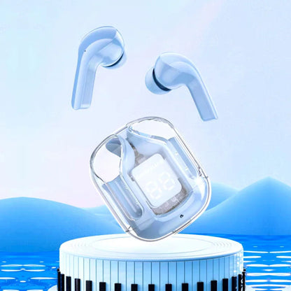 Transparent Space Capsule Bluetooth Earbuds WEM Support (www.WEM.support)