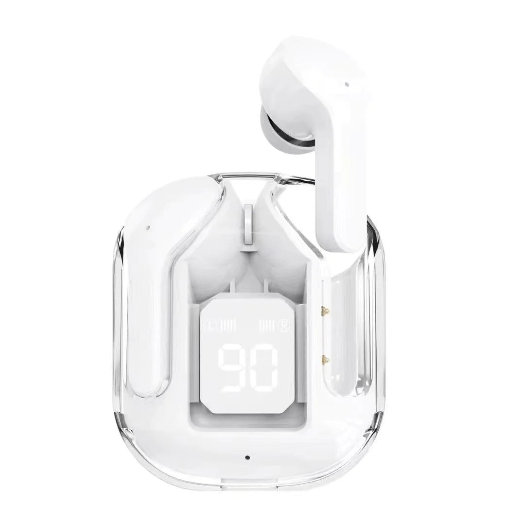 Transparent Space Capsule Bluetooth Earbuds WEM Support (www.WEM.support)