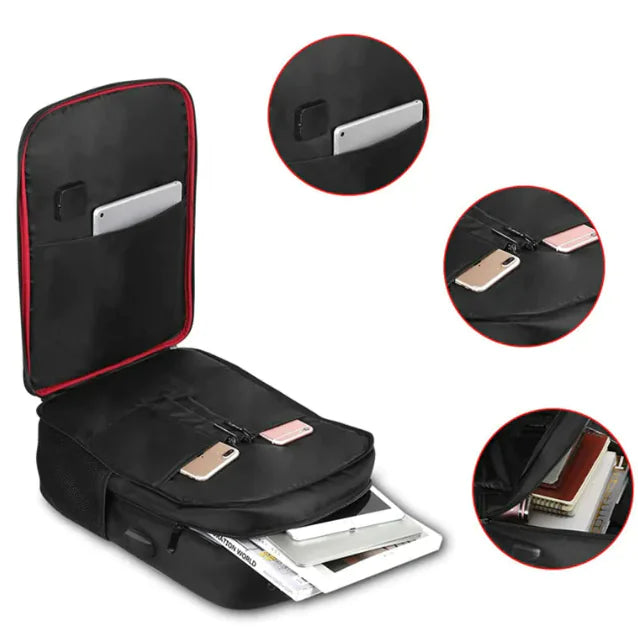 Waterproof Nylon Solar Charging Backpack WEM Support (www.WEM.support)