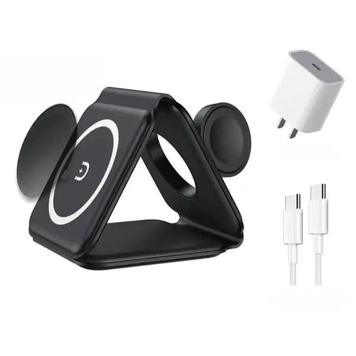3 in 1 Magnetic Wireless Charger WEM Support (www.WEM.support)