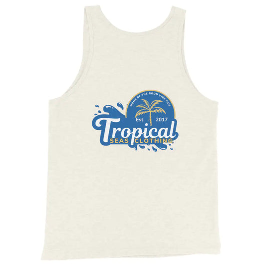 Men's Tropical Tides Tank Top WEM Support (www.WEM.support)