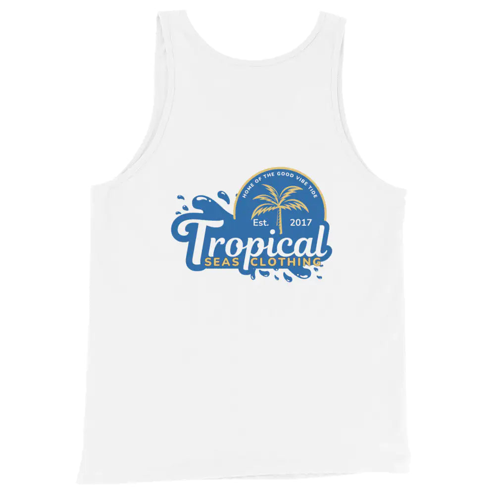 Men's Tropical Tides Tank Top WEM Support (www.WEM.support)