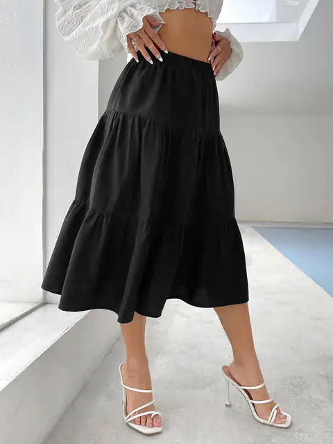 Olga Tiered Midi Skirt WEM Support (www.WEM.support)