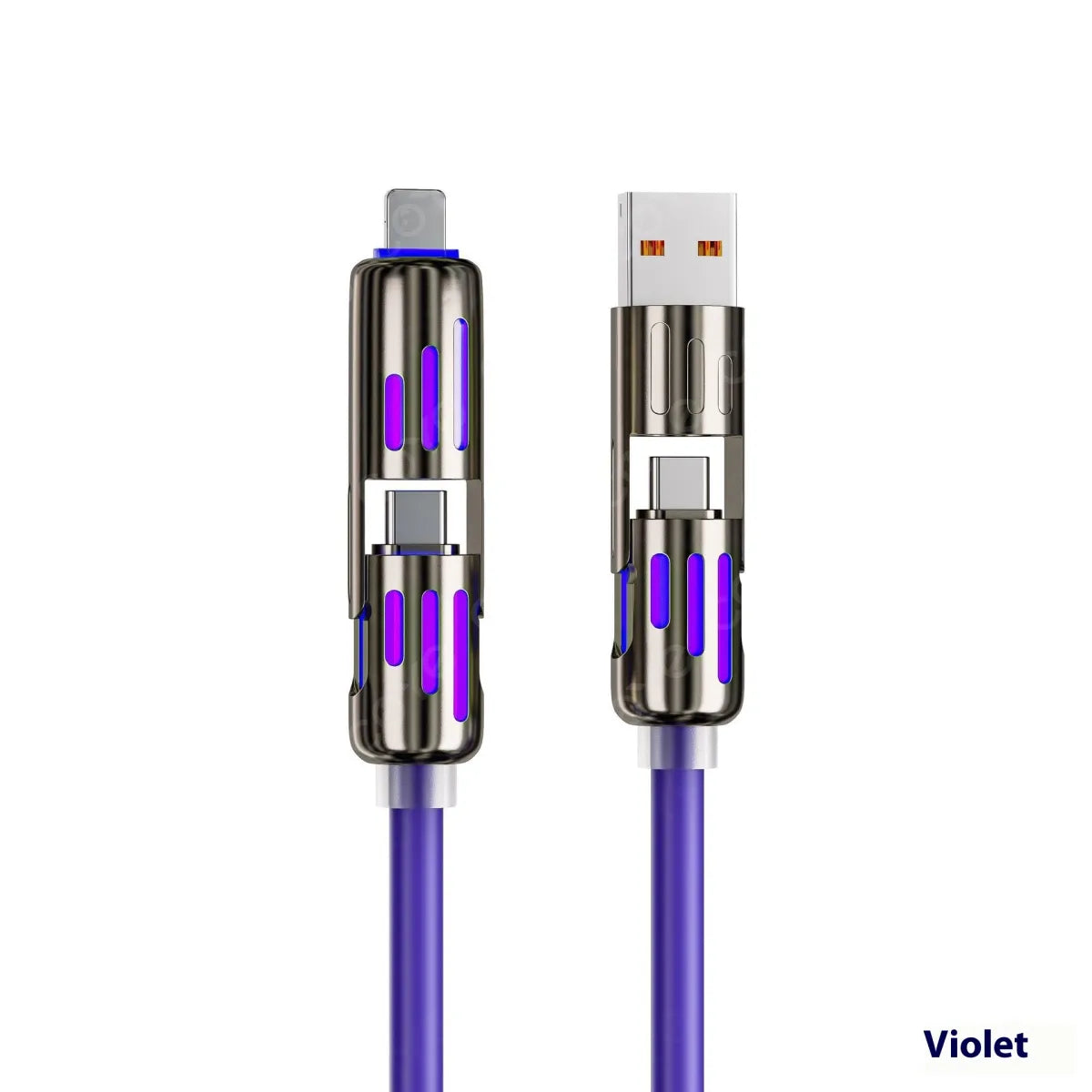 Car Multifunction 240W Four-in-one Data Cable WEM Support (www.WEM.support)