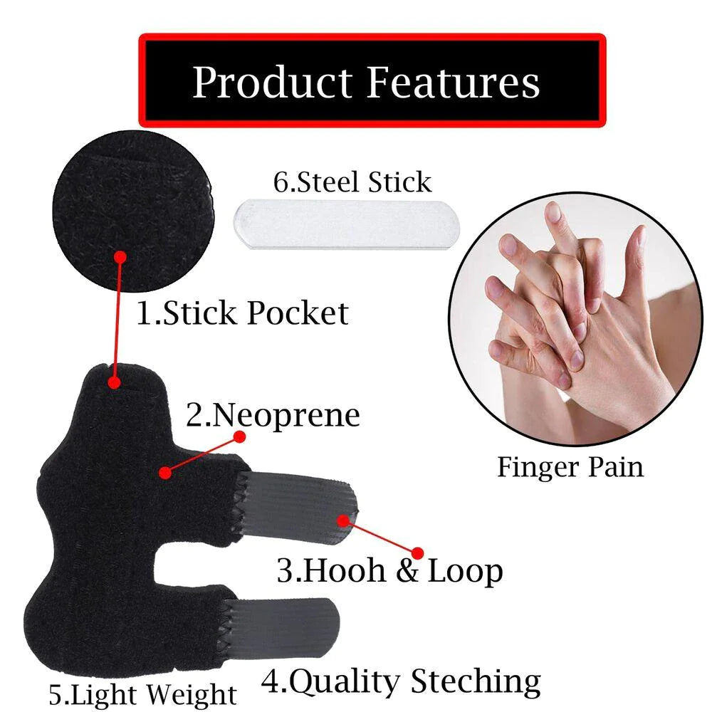 Adjustable Trigger Finger Splint Straightener Corrector Brace Support Protector WEM Support (www.WEM.support)